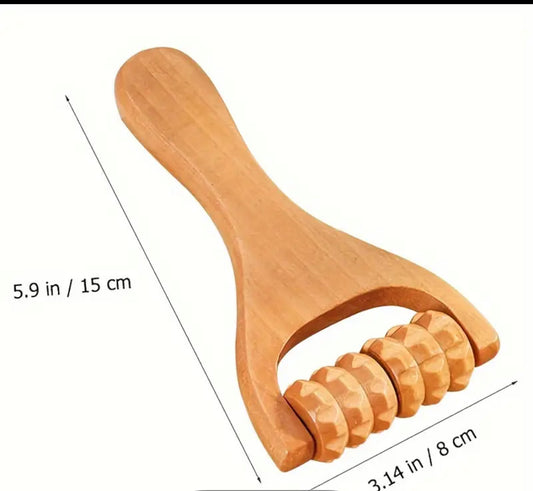 Rouleau de massage en bois