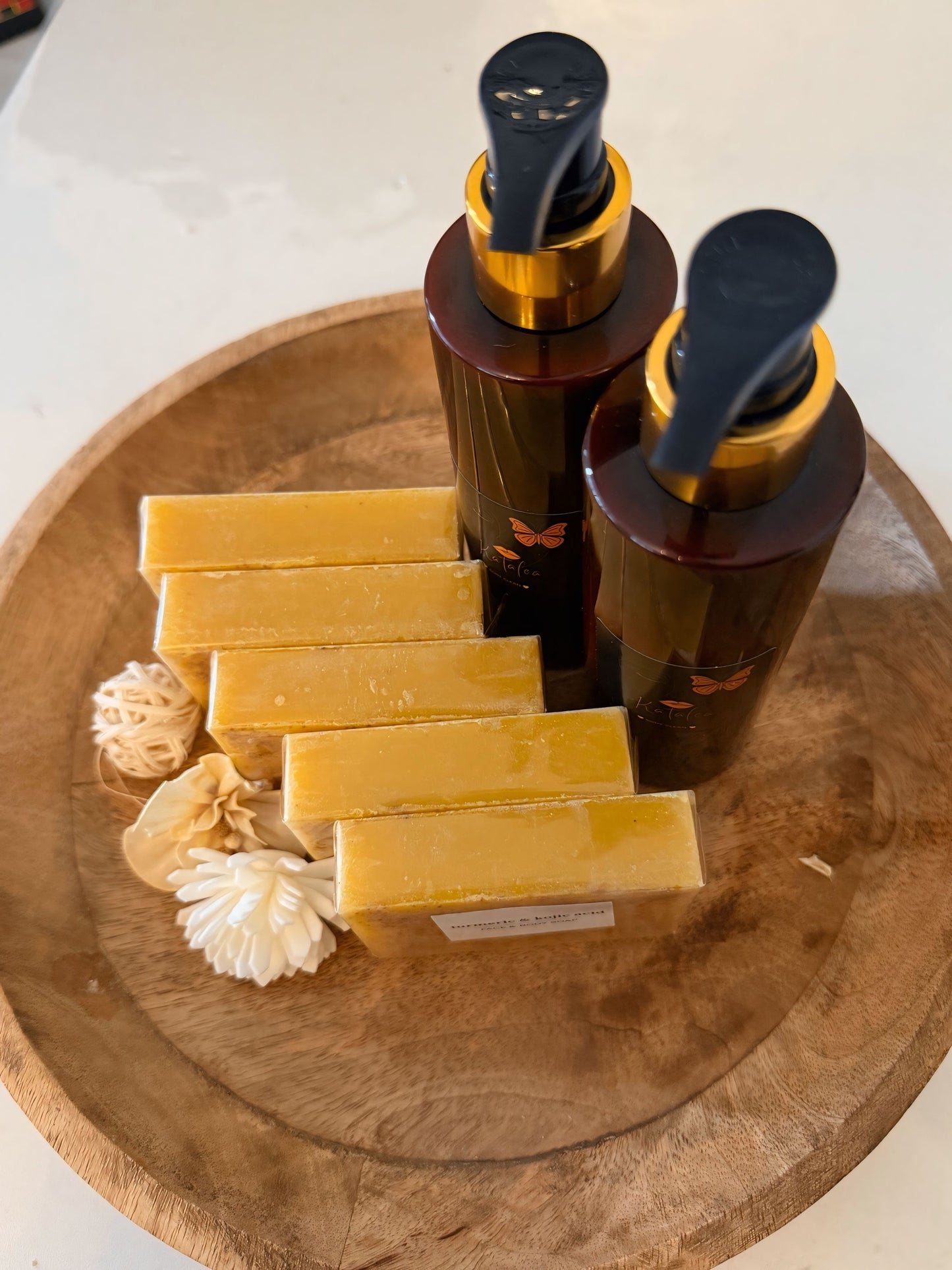 Kit caramel 2 pcs bodyClean 5pcs savon, curcuma
