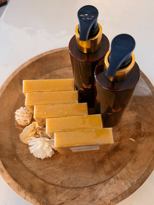 Kit caramel 2 pcs bodyClean 5pcs savon, curcuma